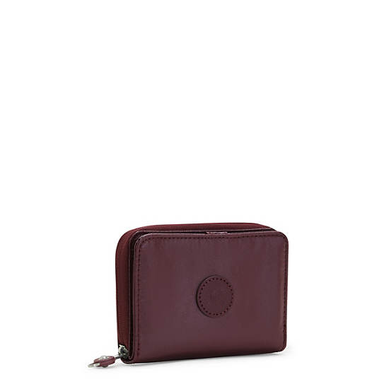 Kipling Money Love Metallic Small Wallet Lommebok Burgunder | NO 1009EB